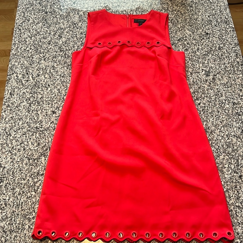 NWT. J. Crew sleeveless dress with grommet details
